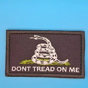 Don't tread flag hook backed patch
